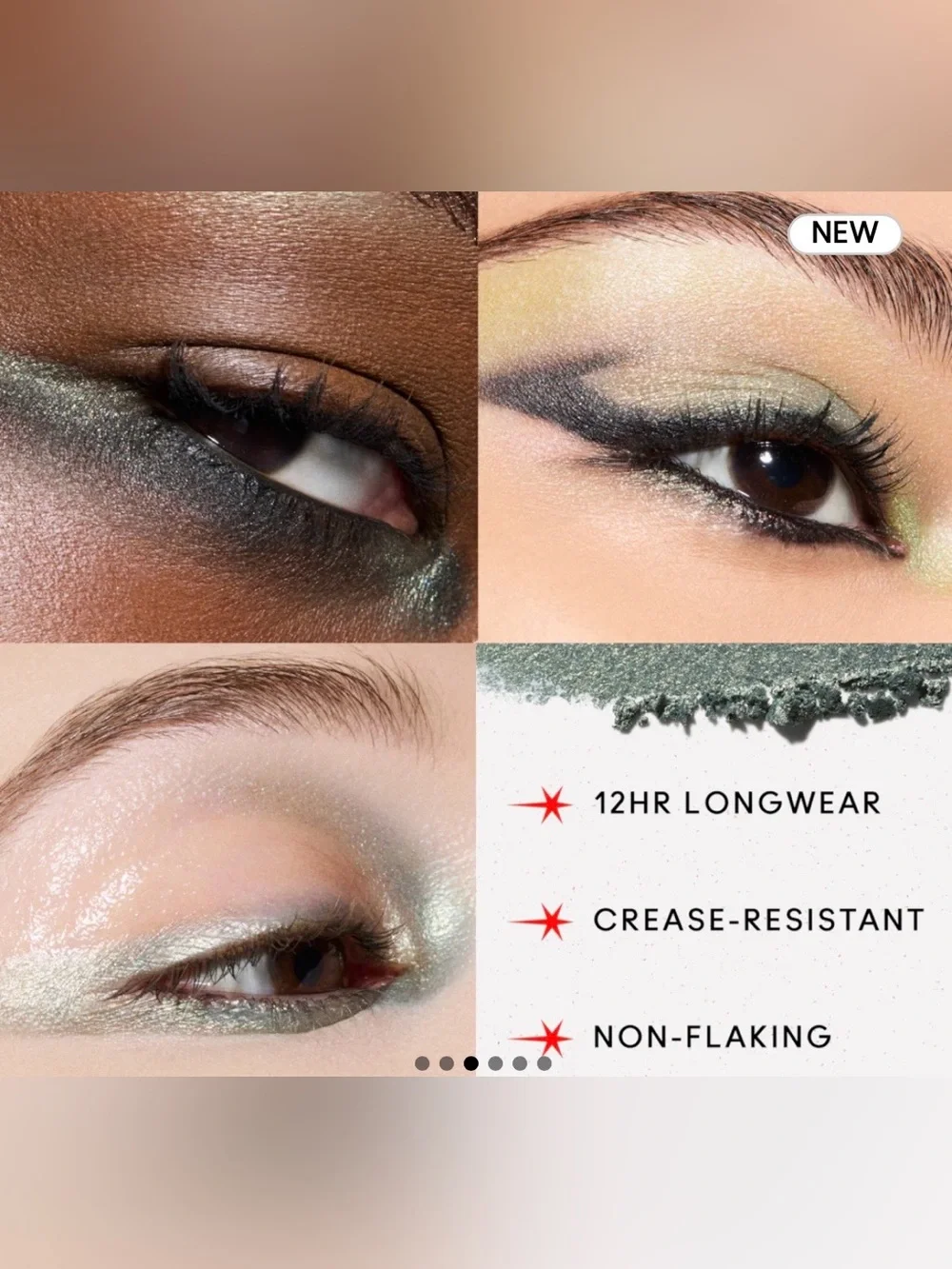 🆕 TRY ME ON - MAC Cosmetics Glitter Eyeshadow — Cool toned light green